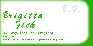 brigitta fick business card